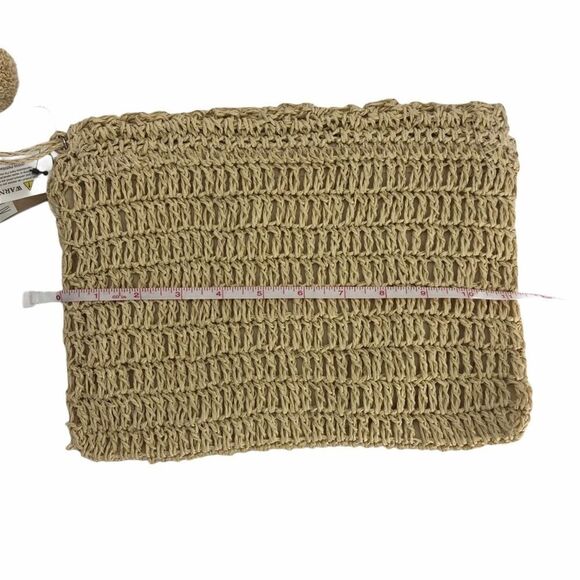 NEW 3AM Forever Paper Weave Clutch with Snap Close - Picture 2 of 10